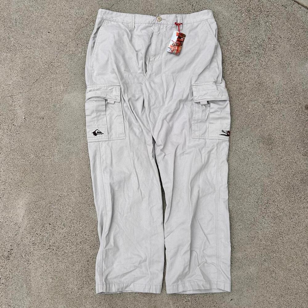 Vintage brand new quiksilver cargo pants surf wear with tags